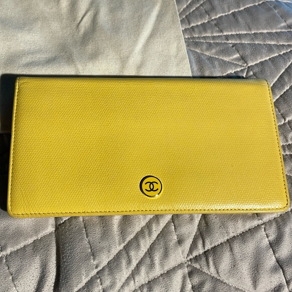 Chanel Caviar Leather Long Wallet